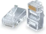 Solarix RJ45 CAT5E UTP 8p8c connector for wire 100pcs pack.