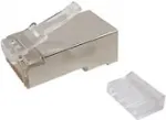 Solarix RJ45 CAT6 STP shielded connector for patch cord, 100pcs