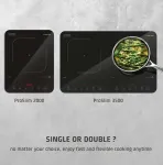 Pliidiplaat CASO Mobile Single Hob | ProSlim 2000 | Induction | Number of burners/cooking zones 1 | Touch | Timer | Black