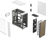 Korpus Fractal Design Computer Case | North XL | ATX | Chalk White TG Clear