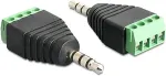 DeLOCK Adapter Klinke Stecker 3,5 mm > Terminalblock 4 Pin