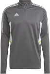 Adidas Condivo 22 Training Men's Sweatshirt 1/2 zip gray-white HD2312