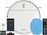 SALENTE R2, robot vacuum cleaner, wet mopping, charging station, white