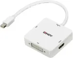 Lindy - Externer Videoadapter - Mini DisplayPort - DVI, HDMI, VGA - wei&szlig;