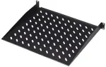 Digitus | Fixed Shelf for Racks | DN-19 TRAY-1-SW | The shelves for fixed mounting can be installed easy on the two front 483 mm (19&ldquo;) profile rails of your 483 mm (19&ldquo;) network- or server cabinet. Due to their stable, perforated steel sheet with a h ...