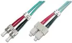 Digitus - Patch-Kabel - ST multi-mode (M) - SC multi-mode (M) - 2 m - Glasfaser - 50 / 125 micron - t&uuml;rkis