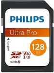 M&auml;lukaart PHILIPS SDXC Card 128GB Class 10 UHS-I U3 V30 A1
