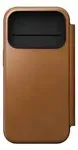 No name Nomad Modern Leather Folio mobile phone case 16 cm (6.3") Tan