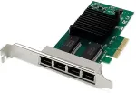 V&otilde;rgukaart Digitus Netzwerkkarte PCI-e 4Port RJ45 Gigabit Intel I350