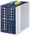 Planet Industrial L2+ 24-pordiga juhitav l&uuml;liti IGS-4215-24T4X juhitav L2+ Gigabit Ethernet (10/100/1000) alumiinium, Blue