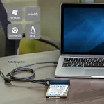 StarTech.com USB 3,1 (10Gbit/s) Adapter Kabel f?r 2.5 und 3.5 SATA SSD/HDD Laufwerke - Unterst?tzt SATA III - Speicher-Controller - 6,4 cm, 8,9 cm (2.5, 3.5) - SATA 6Gb/s - 6GBps - USB 3,1 (Gen 2) - Schwarz (USB312SAT3)