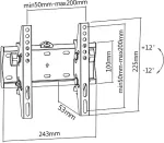 GEMBIRD WM-42T-02 TV mount/stand 106.7 cm (42") Black