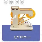 NONAME Wooden Assembly Kit Hand-Crank Power Generator, STEM Educational Toy