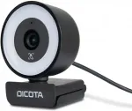 Veebikaamera DICOTA Webcam Ringlight 5MP black