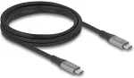 DELOCK 81192 USB cable USB4 Gen 2x2 2 m USB C Black, Grey