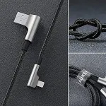 NONAME AUKEY CB-AL01 Black OEM USB - Lightning Nylon C