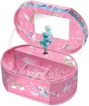 Pulio Pecoware Oval music box - Unicorn