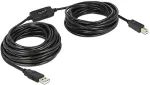DeLOCK USB Kabel A -> B St/St 11.00m aktiv sw