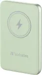 VERBATIM Charge&acute;n&acute;Go Magnetic Wireless PowerBank 10000 Green