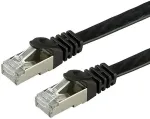 VALUE Patchkabel Kat.6 Class E FTP extra-flach schwarz 2m