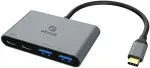 AKASA AK-CBCA31-18BK interface hub USB 3.2 Gen 1 (3.1 Gen 1) Type-C 10000 Mbit/s Aluminium