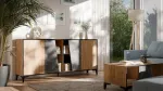 Cama MEBLE Cama 4D chest of drawers OVO 180x38xH83 oak/concrete