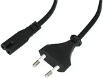 Lindy - Stromkabel - CEE 7/16 (M) - IEC 320 EN 60320 C7 - 5,0m - Schwarz (30423)