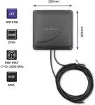 QOLTEC 4G LTE DUAL MIMO booster antenna | 35 dBi | 50W | 2x SMA male