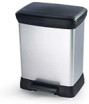 CURVER KOSZ NA ŚMIECI DECO BIN 30L /IML METALIZOWANY