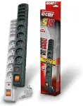 HSK Data ALP-ACARS10---13 power extension 3 m 5 AC outlet(s) Indoor Grey