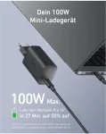 ANKER Laadija ANKER Nano Charger 100W GaN laadija 1x USB-C koos 1,8m USB-C kaabliga Black