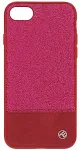 Tellur Cover Synthetic Leather Glitter II for iPhone 8 pink