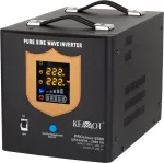 UPS KEMOT Uninterruptible power supply PROsinus-2000 converter with pure sine wave and charging function 12V 230V 2000VA/1200W - black color