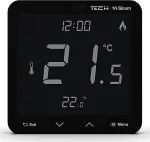 No name Wired room thermostat black R-S3