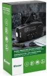 Raadio VAKOSS FM-3660K FM/AM Emergency Radio with Dynamo / Flashlight / Power Bank / Solar Panel