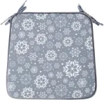 Home4you Toolikate WINTER FLOWERS, 39x39cm, paksus 2,5cm, lumehelbed, 50%puuvill, 50%pol&uuml;ester, kangas 384