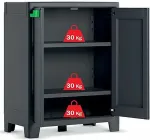 KETER GARDEN CABINET MOBY WATERPROOF 100x80x44cm IT New