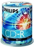 Toorikud PHILIPS 1x100 CD-R 80Min 700MB 52x SP
