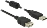 DeLOCK - USB-Verl&auml;ngerungskabel - USB (M) bis USB (W) - 1,5m - Schwarz (84884)