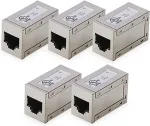 Digitus CAT 6 MODULAR COUP.SHIELD 5X 8P8C-1:1 METAL HOUSING