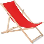 GreenBlue Wooden chair made of quality beech wood with three adjustable backrest positions Red colour GB183