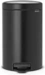 BRABANTIA Pedal Bin Newicon 12,0 L black matt