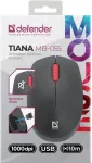 Hiir Defender MOUSE TIANA MB-055 RF BEZPRZEWODOWA SILENT CZARNA 1000dpi 3P
