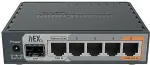 Mikrotik Wired Ethernet Router RB760iGS, hEX S, Dual Core 880MHz CPU, 256MB RAM, 16 MB (MicroSD), 5xGigabit LAN, 1xSFP, USB, IPsec hardware encryption support and The Dude server package, PCB temperature and Voltage Monitor, Beeper, RouterOS L4 | Mik ...