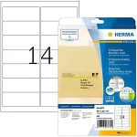 HERMA Special - Selbstklebende Adressetiketten (matt) - durchsichtig - 63,5 x 38,1 mm 525 Etikett(en) (25 Bogen x 21) (8670)