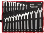 AWTOOLS KLUCZ PŁASKO-OCZKOWY KPL.25szt. /6mm-36mm BLACK LINE