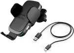 HAMA FC10 Motion Smartphone Black, Metallic Cigar lighter Wireless charging Fast charging Auto