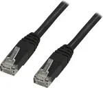 DELTACO U / UTP Cat6 paigalduskaabel, LSZH, 1m, must