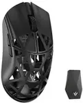 Hiir No name WLMOUSE Beast X Max Solid Sides Gaming Maus, Omron Optical Switches - schwarz