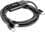 Club3D Club 3D CAC-1527 USB-C Y kabel 1.83m 100W Sort